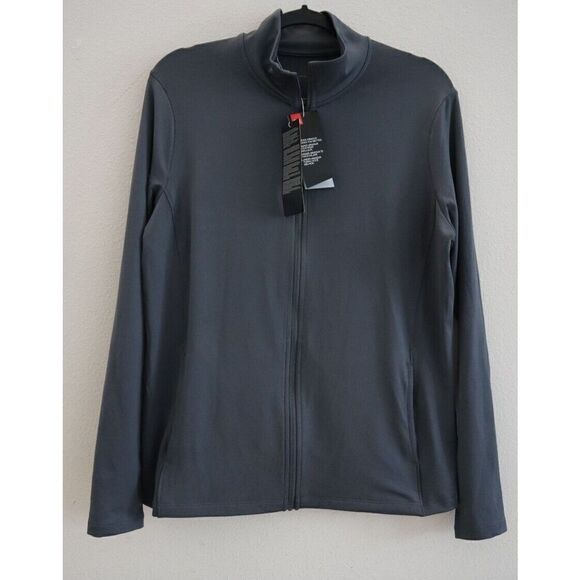 Under Armour UW1276 Women's Sz L Gray Zinger Tulip Full Zip UPF 30 Jacket - Picture 1 of 8